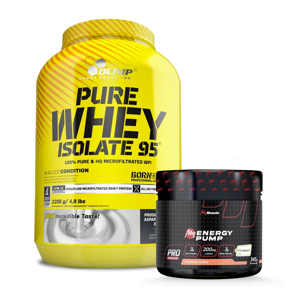 Pack promo Pure Whey Isolate 95 + My Energy Pump - Optigura