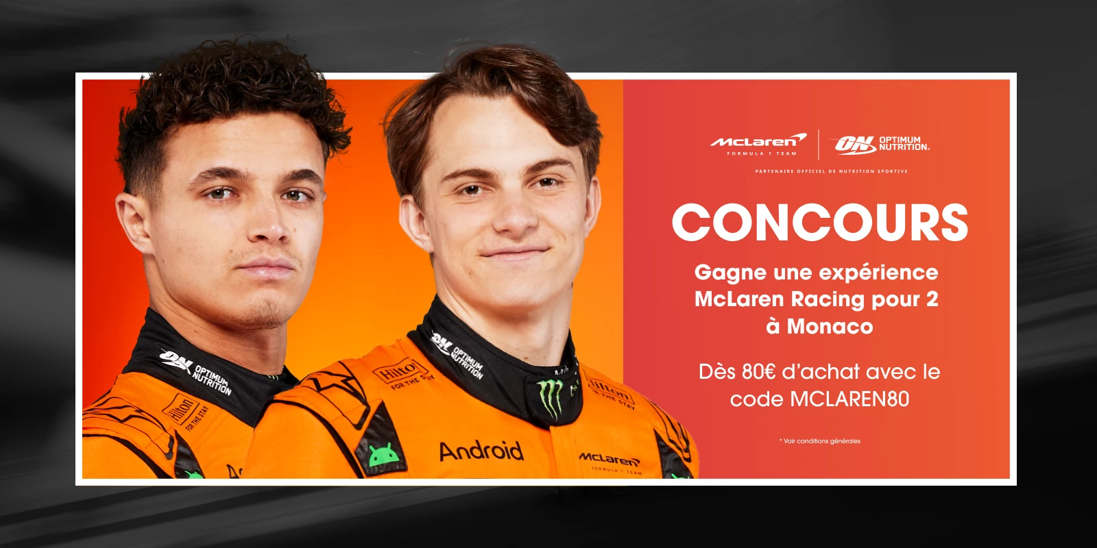 Concours Optimum Nutritition