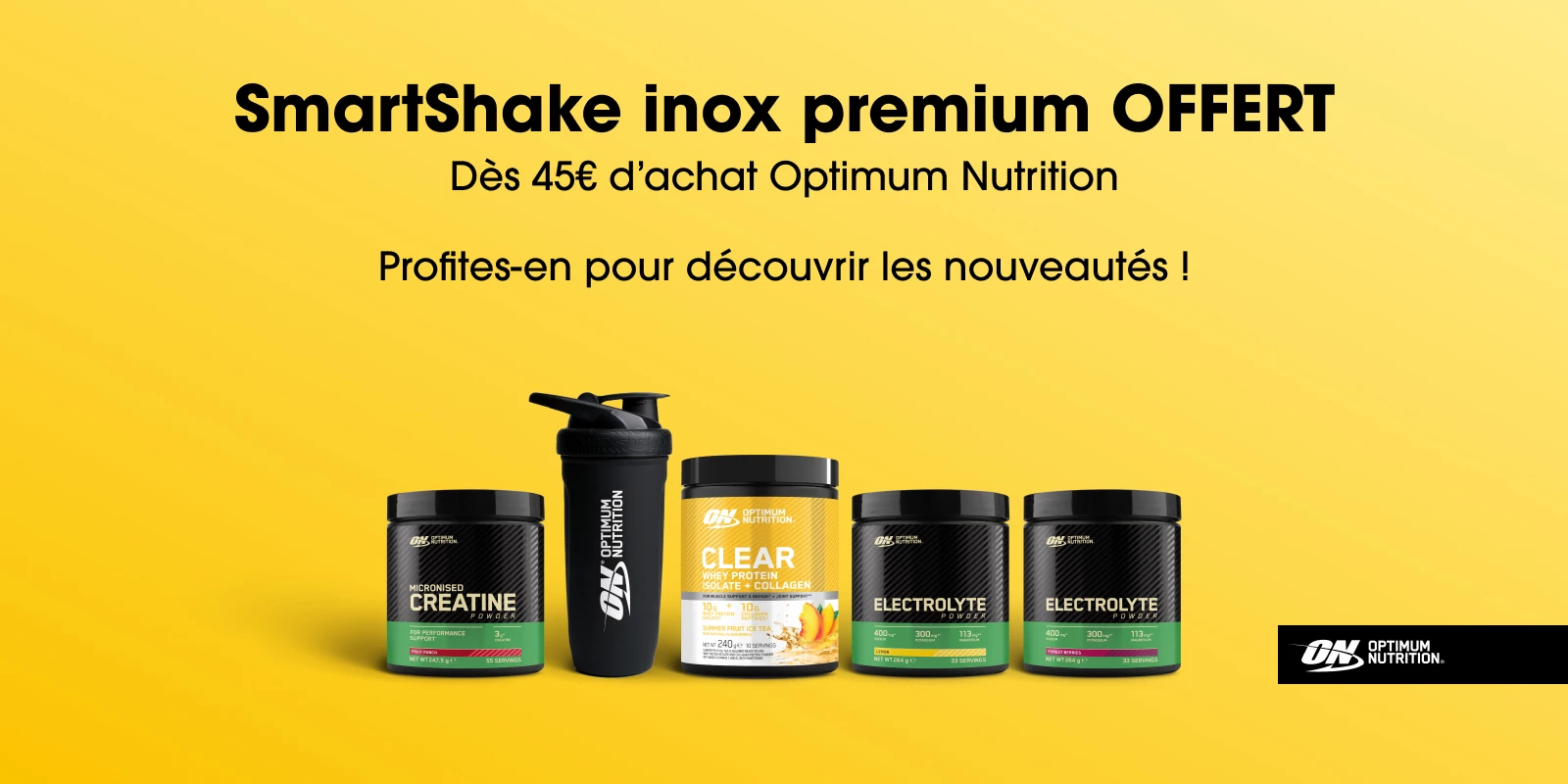 Un shaker gratuit avec ON